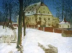 Dom w zimie (ok. 1905)