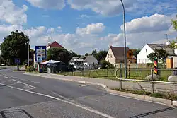 Dawne przejście graniczne w Osinowie Dolnym, na którym rozpoczyna się ów droga, a kończy niemiecka droga federalna B158a (wrzesień 2008)