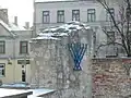 Pomnik na miejscu synagogi