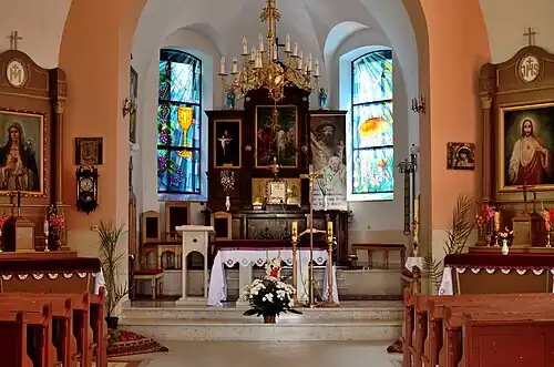 Wnętrze kościoła parafialnego