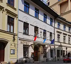 ul. Mikołajska 28Zabytkowa kamienica, Hotel Wit Stwosz