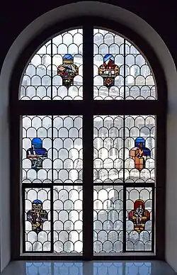 Witraż na II półpiętrze.