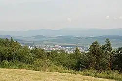 Widok z Brezovej na Levočę