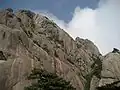 Skalna ściana w Huang Shan