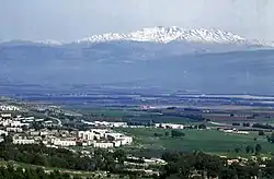 Widok na Dolinę Hula i górę Hermon.