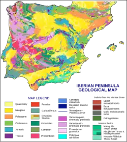 Półwysep Iberyjski – Geologia