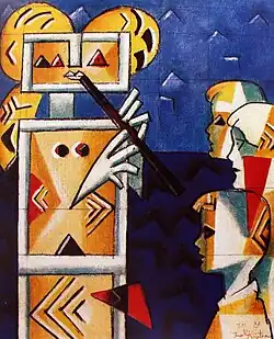 Music Lesson (80×100, olej na płótnie, 1997)
