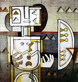 The birth of the idol (80×100, olej na płótnie, 1971)