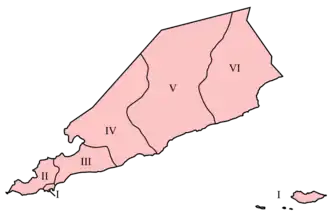 Mapa z podziałem administracyjnym