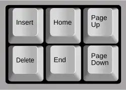 klawisz Delete (po lewej, u dołu)