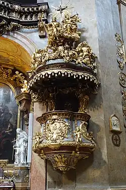 Ambona w kościele św. Piotra w Wiedniu (ok. 1716)