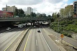 I-405 w pobliżu stadionu Jeld-Wen Field