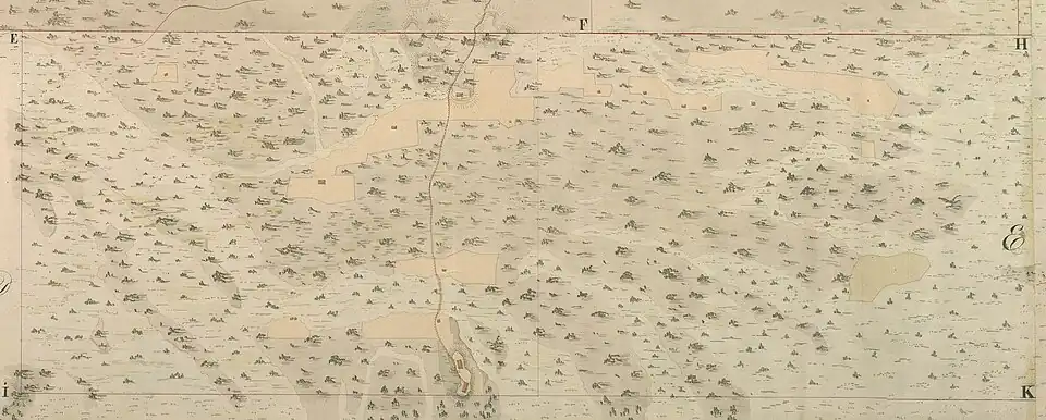 Plan Izabelina na mapie Postawki.