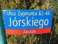 Tabliczka z nazwiskiem Jórskiego...