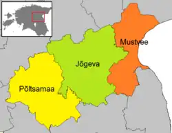 Plan prowincji Jõgeva