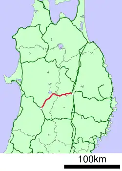 Mapa przebiegu linii kolejowej