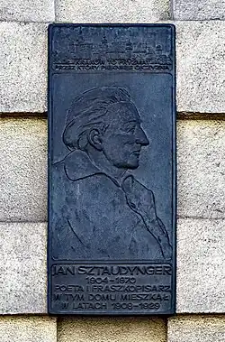 ul. Długa 64Tablica pamiątkowa Jana Sztaudyngera