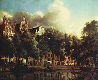 Kanał w Amsterdamie (II poł. XVII w.)