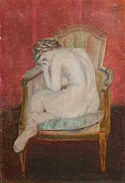 Akt w berżerce (przed 1939)