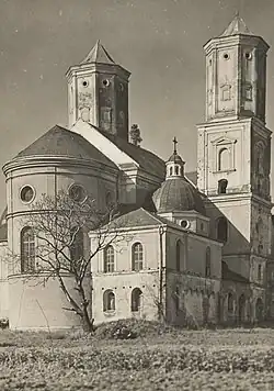 Kościół od strony północno-zachodniej, 1938