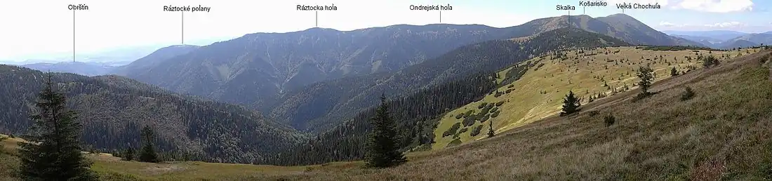 Panorama górnej części Doliny Jaseniańskiej