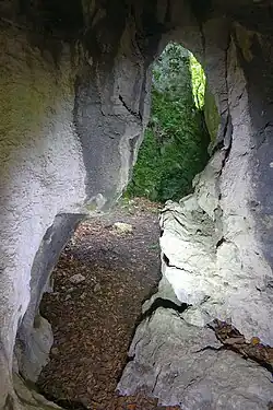 Korytarz za otworem północno-wschodnim