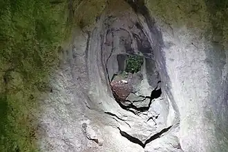 Korytarz za otworem północno-wschodnim