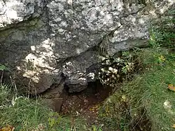 Otwór jaskini i próg