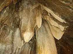 Strop jaskini Punkevní