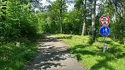 Widok od strony czeskiej (maj 2020)