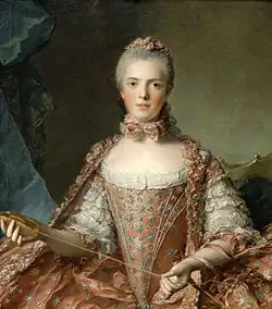 Madame Adelajda Wiążąca supełki (1756)Pałac wersalski, Musée national du Château et des Trianons