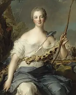 Madame de Pompadour jako Diana Łowczyni (1746)Pałac wersalski, Musée national du Château et des Trianons