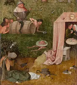 Hieronim Bosch: Alegoria nieumiarkowania w jedzeniu i piciu