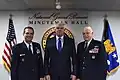 Z Josephem Lengyelem, szefem Biura Gwardii Narodowej i L. Scottem Ricem, dyrektorem Powietrznej Gwardii Narodowej w Pentagonie, 2018 rok