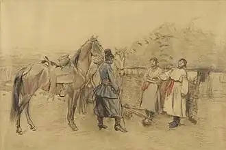 Zaloty, 1887, Muzeum Narodowe w Krakowie