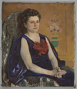 Portret Haliny Zadęckiej (1940-1945), Muzeum Narodowe w Krakowie