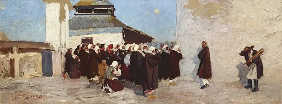 Przed cerkwią, 1899
