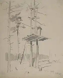 Ule na rusztowaniu, 1887, Muzeum Narodowe w Krakowie