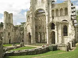 Zburzony chór kościoła Notre-Dame