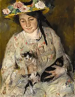 Młoda kobieta z kotami, 1904