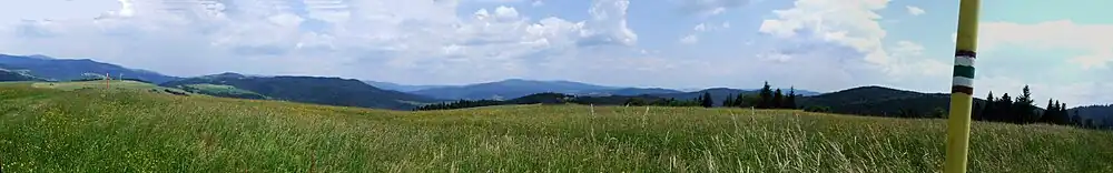 Panorama ze wzgórza Pripor