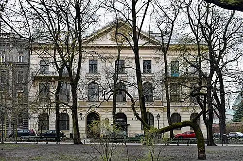 Budynek Powiatowej Kasy Oszczędności Powiatu Krakowskiego.Kraków ul. Pijarska 1.