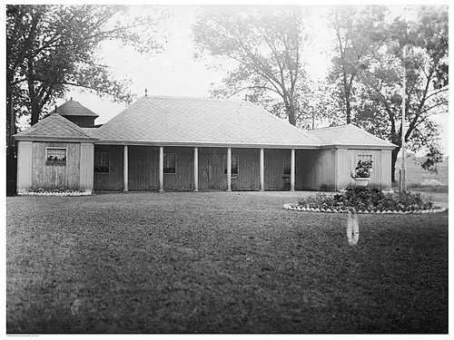 Przystań klubowa w 1934 (widok od miasta)