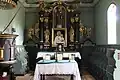 Wnętrze świątyni - ołtarz