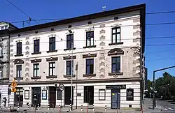 ul. Grzegórzecka 14 (ul. św. Łazarza 21)Kamienica (ok. 1890)