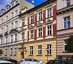 ul. Sobieskiego 17Kamienica (proj. Leopold Tlachna, 1890–1891)