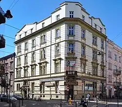 Kamienica (1895, wspólnie z Tadeuszem Stryjeńskim),Kraków, ul. Karmelicka 44