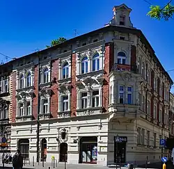 ul. Grabowskiego 2 (ul. Karmelicka 50)Kamienica (proj. Aleksander Biborski (?), 1905)