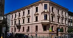 ul. Kochanowskiego 9 (ul. Michałowskiego 9)Kamienica, siedziba Wydawnictwa Uniwersytetu Jagiellońskiego (1899–1901)