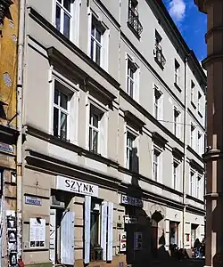 ul. Podbrzezie 2Kamienica (proj. Leopold Tlachna, 1890–1891)